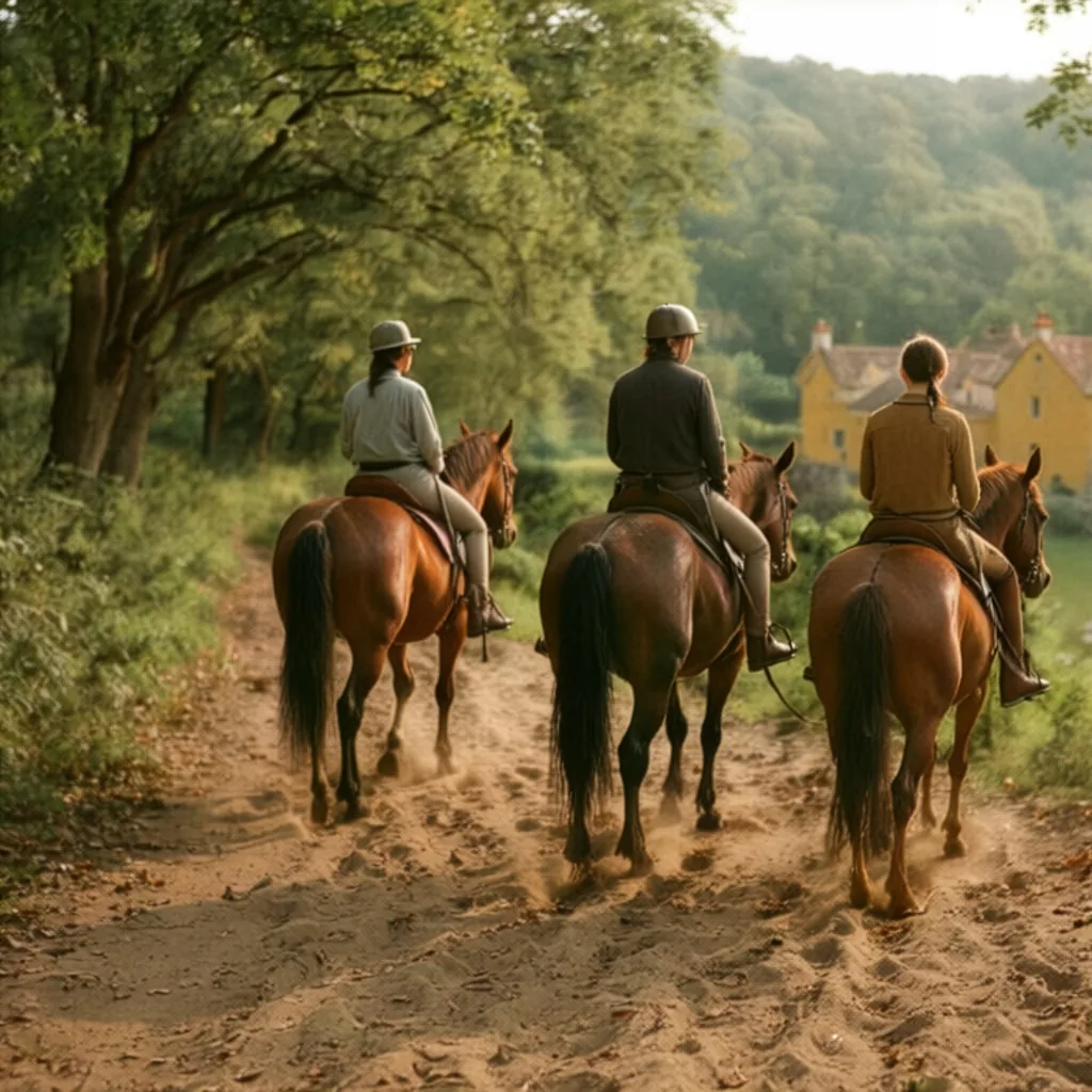 Balade à cheval en Dordogne, autour de Razac-sur-l'Isle