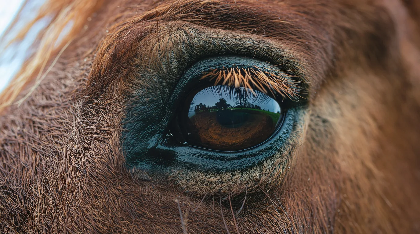 Un regard de cheval au Poney Club & Écuries des 4 Temps, Razac-sur-l'Isle